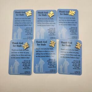 Lot of 6‎ Vintage 1994 Special Dad Cross Lapel Pins CTA Christian Father's Day